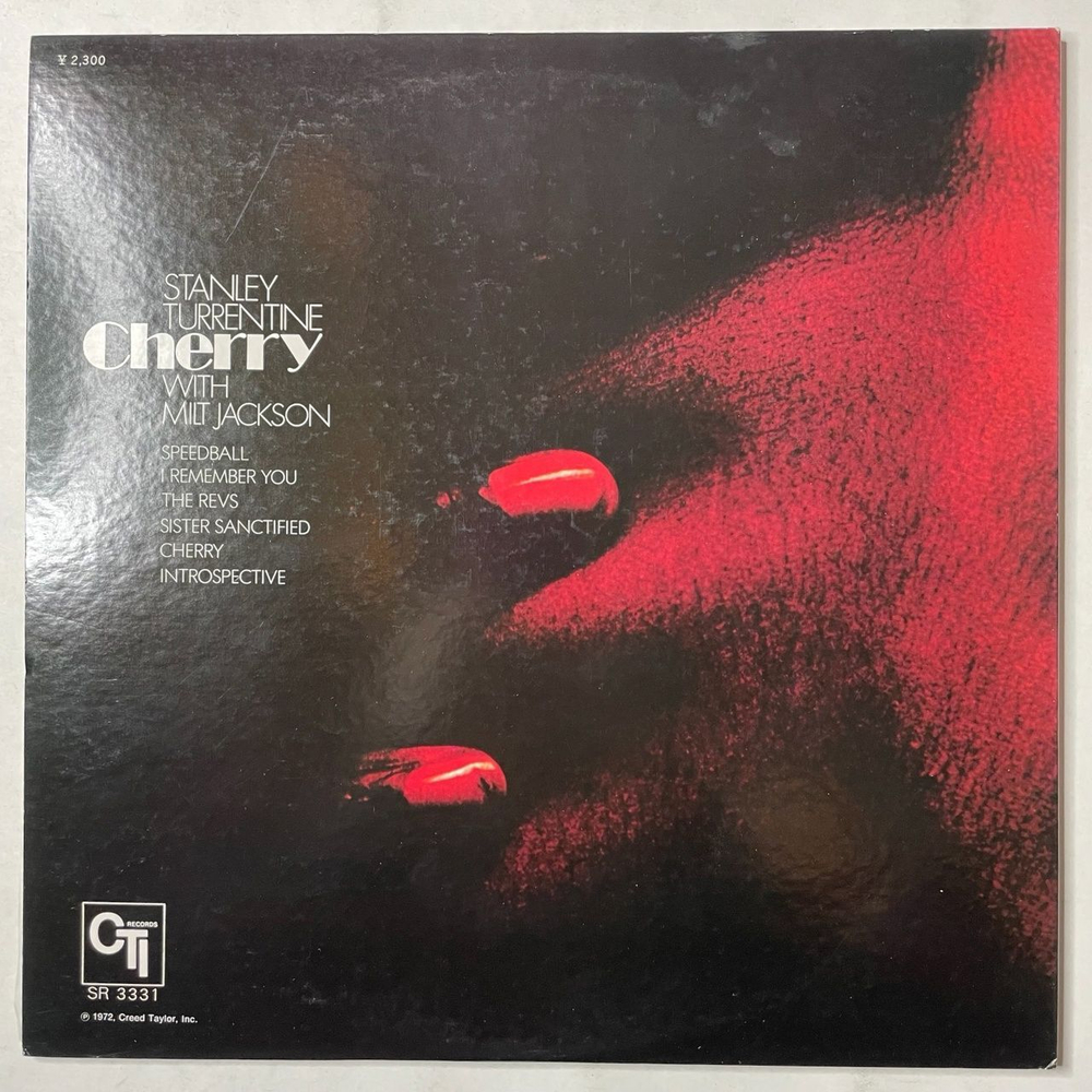 Винтажная виниловая пластинка LP Stanley Turrentine With Milt Jackson Cherry (Japan 1972) (Obi)
