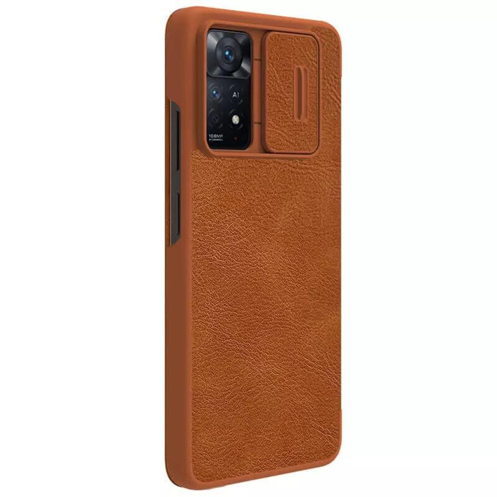 Кожаный чехол-книжка Nillkin Leather Qin для Xiaomi Redmi Note 11 Pro