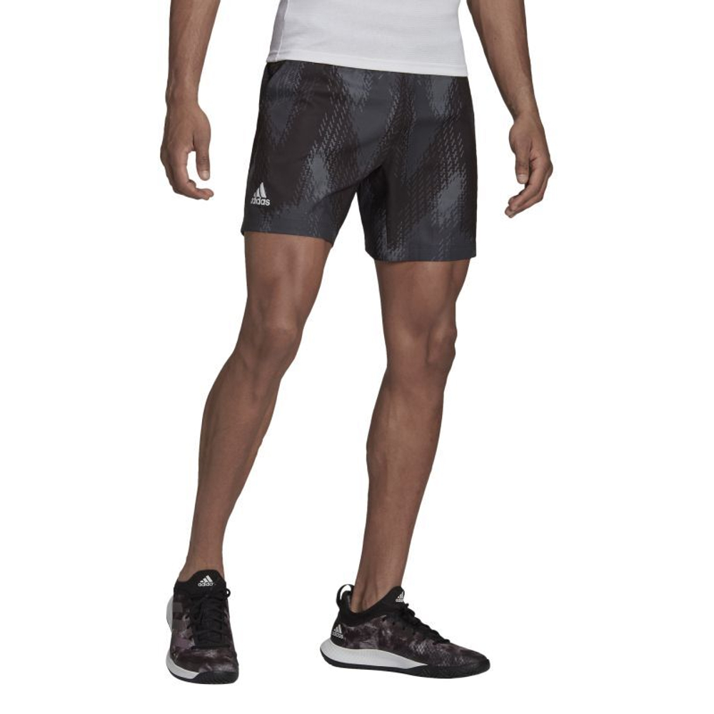 Мужские теннисные шорты Adidas Printed Short M - черный