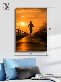 Картина Бег к закату интерьерная 50x70см 1шт.