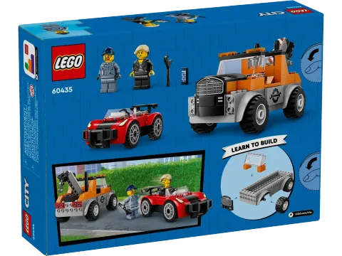 Конструктор LEGO City 60435 Городской эвакуатор и ремонт спортивных автомобилей