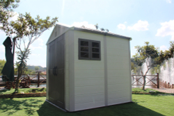 Садовый пластиковый сарай HouzBlock Comfort-2 7,5x7,5
