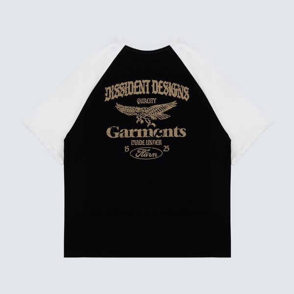 Футболка Palm Garage Raglan черная - фото 2