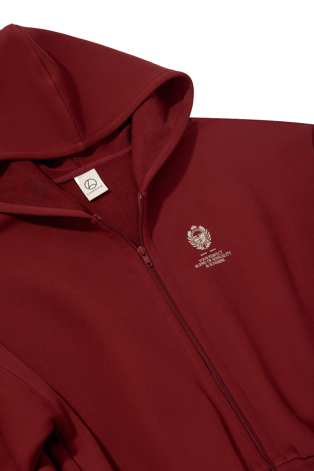 Толстовка на молнии с принтом ATHLEISURE Бордо