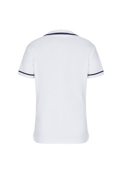 Женское поло EA7 Woman Jersey Polo Shirt - white