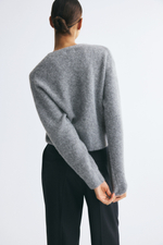 Кардиган в резинку с V-образным вырезом - H&M