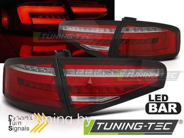 Задние фонари LED BAR TAIL LIGHTS RED WHIE SEQ для AUDI A4 B8 12-15 СЕДАН OEM BULB