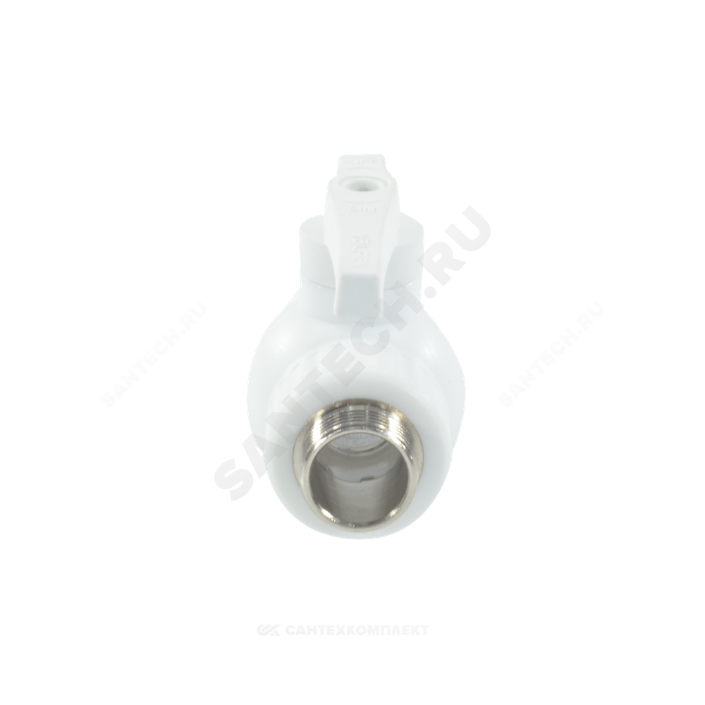 Кран шаровой PP-R белый Дн 25х3/4" Ру25 НР VALFEX 10144225