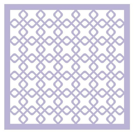 Трафарет для торта 15*15 см Квадраты (мск -53)