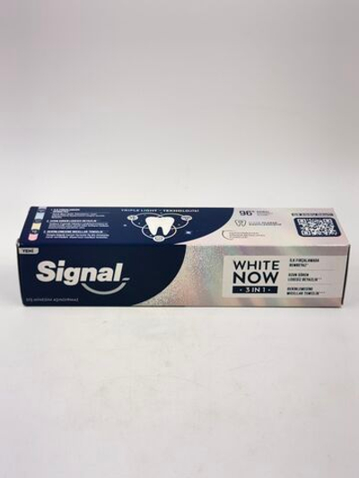 Зубная паста Signal White Now 3-в-1 безупречная белизна, с маслом мяты и ментолом, 75 мл