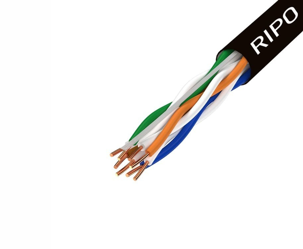 UTP 4 CAT5E 24AWG Cu outdoor Ripo Standart, 305м.,Fluke test (КСВПП-5е 4*2*0.48)