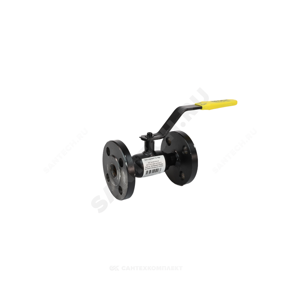 Кран шаровой сталь 09Г2С 11с10фт Ду 80 Ру16 фл L=280мм BROEN КШТ 60.003.080.А.16