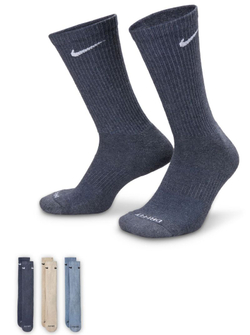 Теннисные носки Nike Everyday Plus Cushioned Training Crew 3P - разноцветный