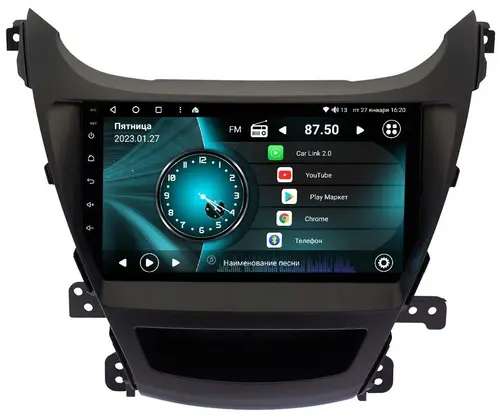 Магнитола для Hyundai Elantra 2014-2015 (рестайлинг) - Vaycar VA23-0359 на Android 13, Быстрая, 4G SIM-слот