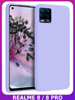 Мягкий Soft Touch чехол из силикона для REALME 8 / 8 PRO с бархатной подкладкой