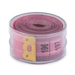 Сантиметр поливинилхлорид 200 см, 1 шт, розовый/ черный, Micron CES-200B