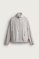 УКОРОЧЕННАЯ КУРТКА В КЛЕТКУ — ZARA