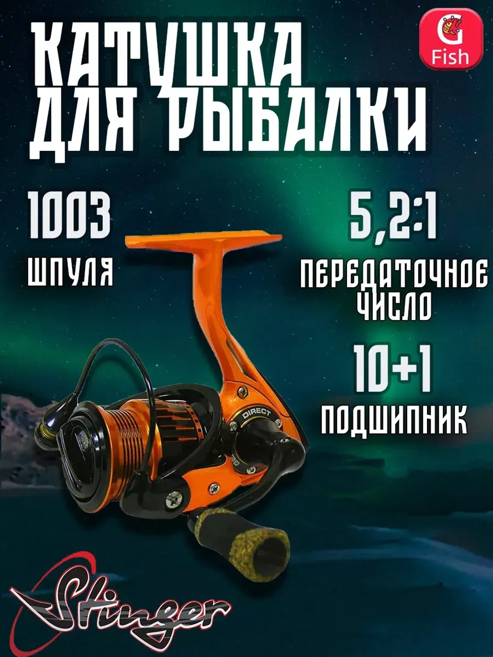 Катушка рыболовная безынерционная Innova Nano 1003