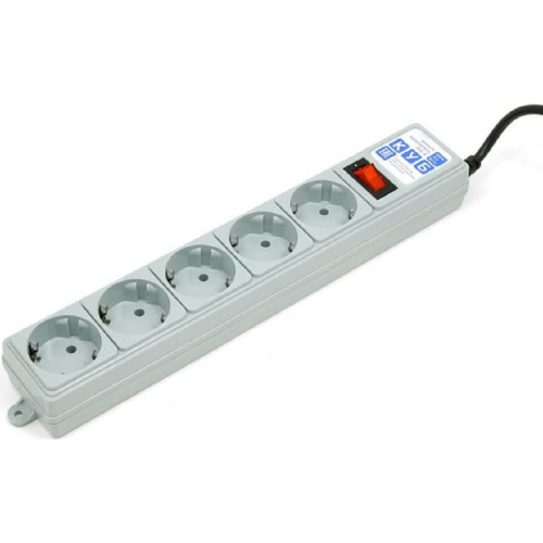 PowerCube Фильтр-удлинитель, 1.9м , 5 розеток (SPG-B-6), серый