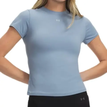 Женская теннисная футболка Under Armour Motion Fitted - blue wind/blue fog