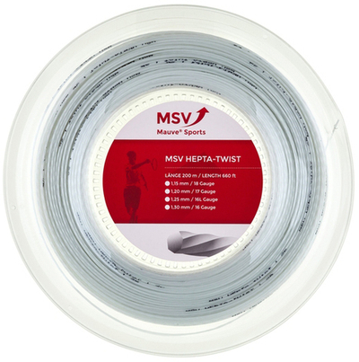 Теннисные струны MSV Hepta Twist (200 m) - white