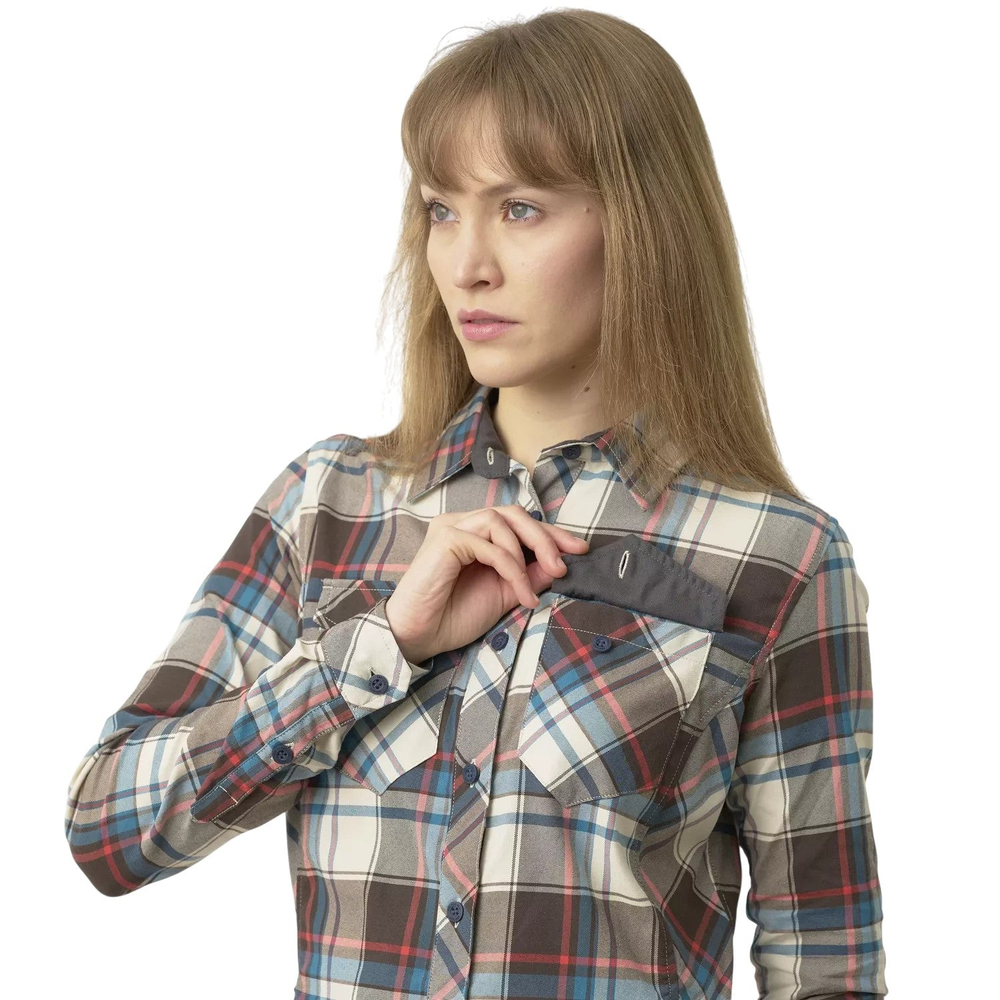 Рубашка женская Helikon-Tex Marigold Shirt Moss Green Checkered (L/Regular, Moss Green Checkered)