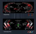 Электронная панель приборов BMW 5-серия F10 2010-2016 (без проекции на лобовое) - Kuberg NH-LCD-B01-F10 с ЖК 12.3" экраном QLED