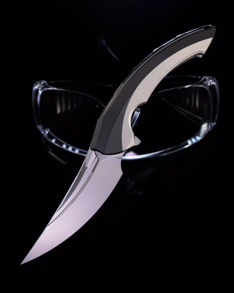 Цена наСкладной нож Lamella Black DLC Rike Knife, сталь CPM 20CV, рукоять титан