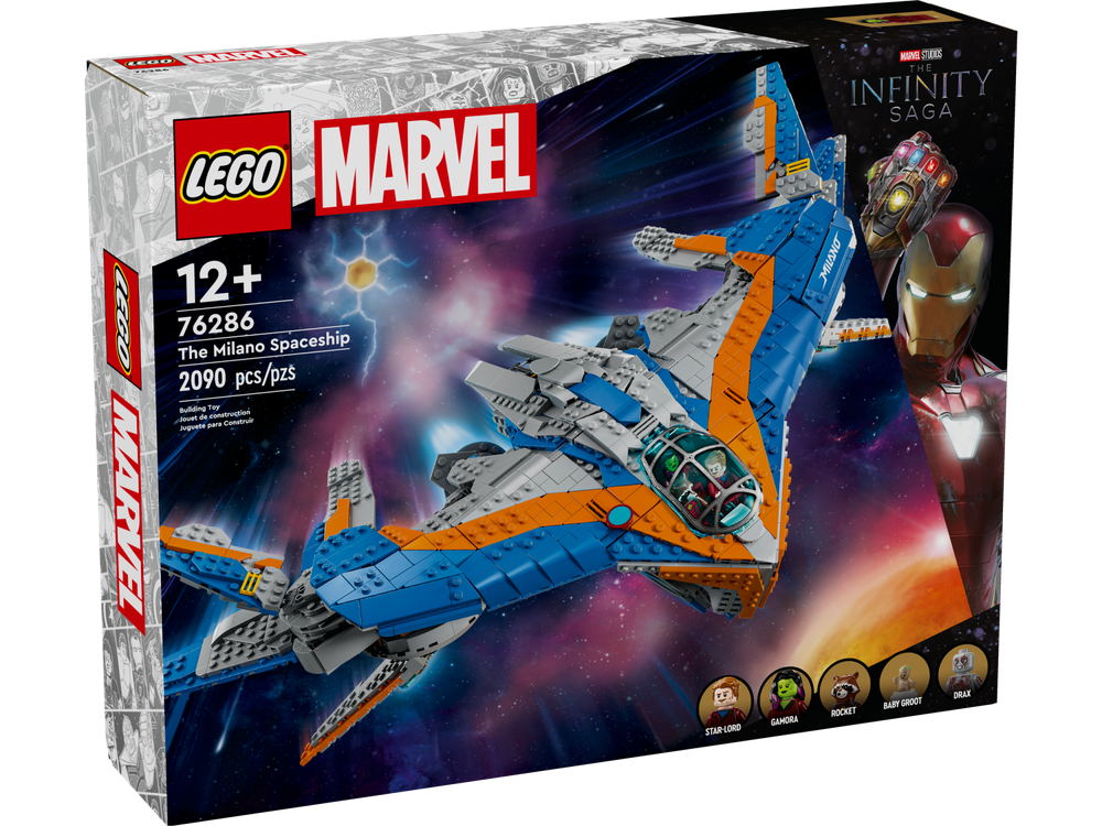 Конструктор Лего Марвел Стражи Галактики: Милано 76286 | LEGO Marvel Guardians Galaxy космический набор 2090 деталей 12+