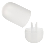 Двусторонний мастурбатор с серым стимулирующим шариком Reversible Squishy Ball Stroker (Цвет: прозрачный)