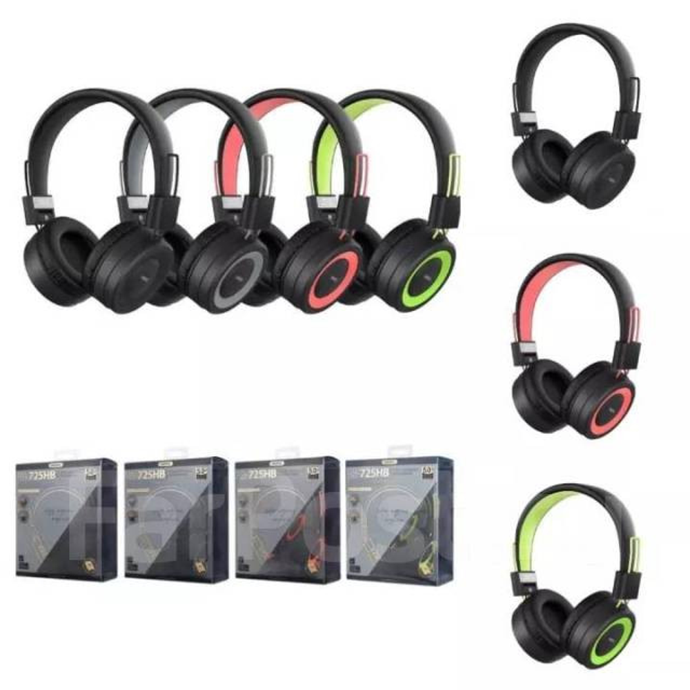 Стереонаушники Bluetooth полноразмерные Remax RB-725HB Pro BT5.1/400mAh/12ч черные