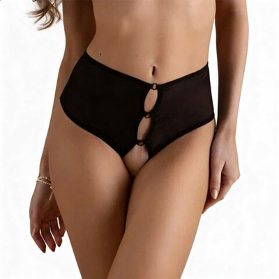 Трусики с доступом Le Frivole Easy to love, каплевидные вырезы, L-XL/46-48