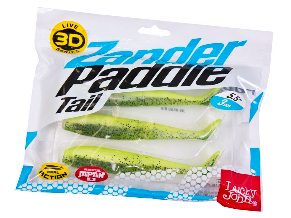 Виброхвосты LJ 3D Series Zander Paddle Tail 5.5in (14.00)/Z06 3шт.