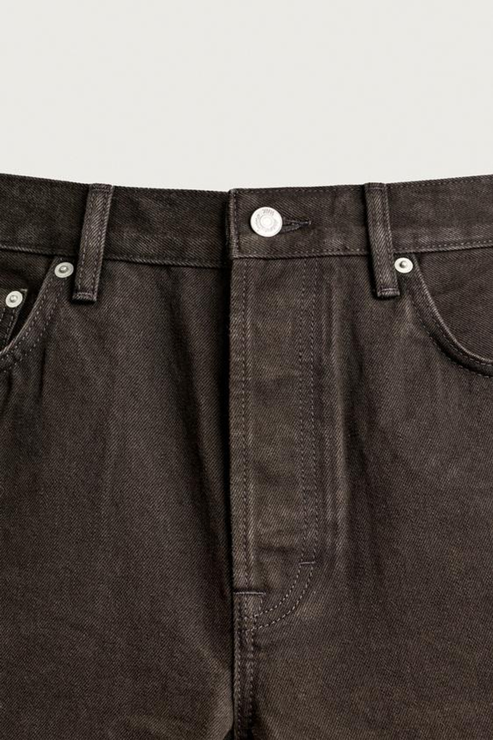 ZARA X AARON LEVIN ДЖИНСЫ STRAIGHT FIT, ШОКОЛАДНО-КОРИЧНЕВЫЙ