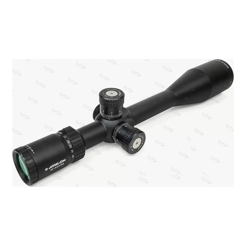 Оптический прицел ATHLON ARGOS BTR GEN2 10-40×56 BLR SFP MOA - вид со стороны окуляра и барабанчиков