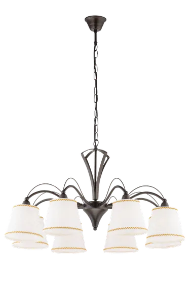 Люстра подвесная Sfera Sveta 85623/8 BLACK+GD, 8×40 Вт, золотая и чёрная