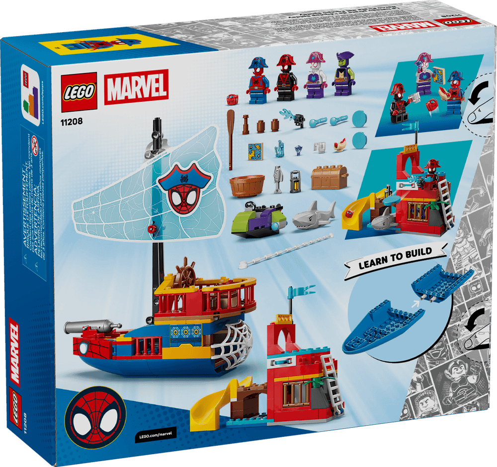 Конструктор LEGO Marvel 11208 Team Spidey Pirate Ship