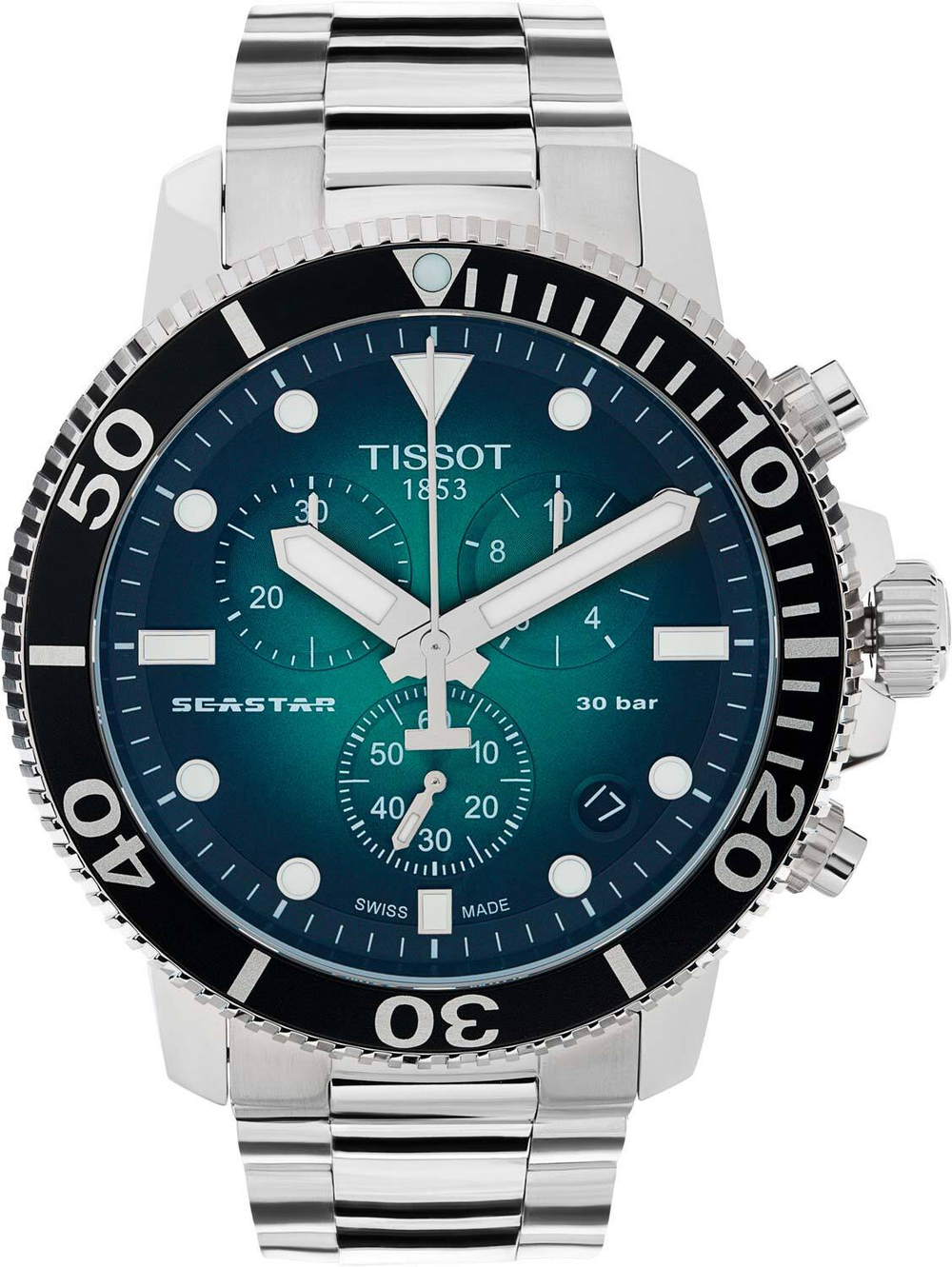 Швейцарские наручные часы Tissot T-Sport Seastar T120.417.11.091.01 с хронографом