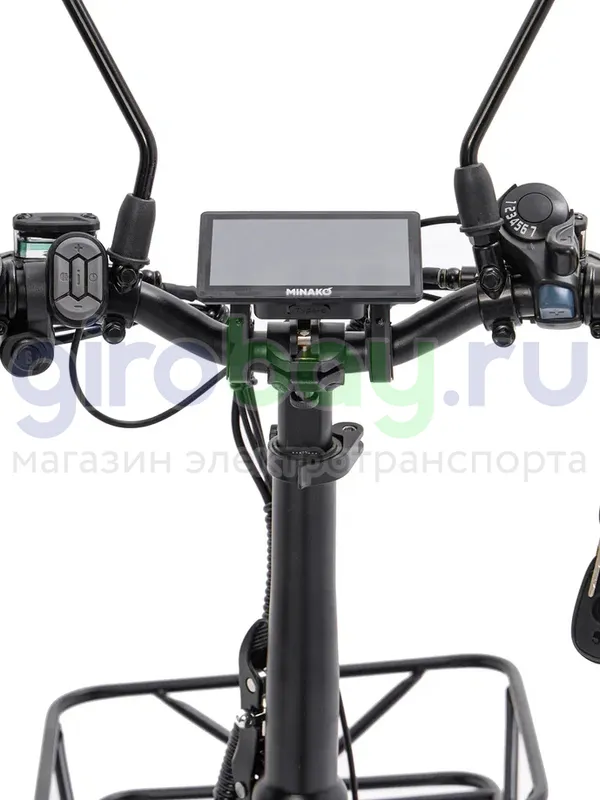 Электровелосипед Minako F10 Pro Dual 48V/20Ah (полный привод) - Красный обод фото №7