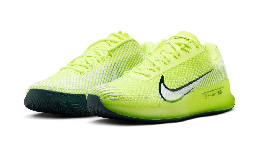 Мужские кроссовки теннисные Nike Zoom Vapor 11 Clay - зеленый