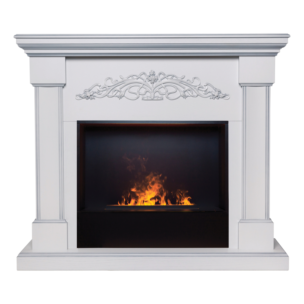 Каминокомплект Real Flame Ofelia 26 WT с очагом 3D Cassette 630 Black Panel