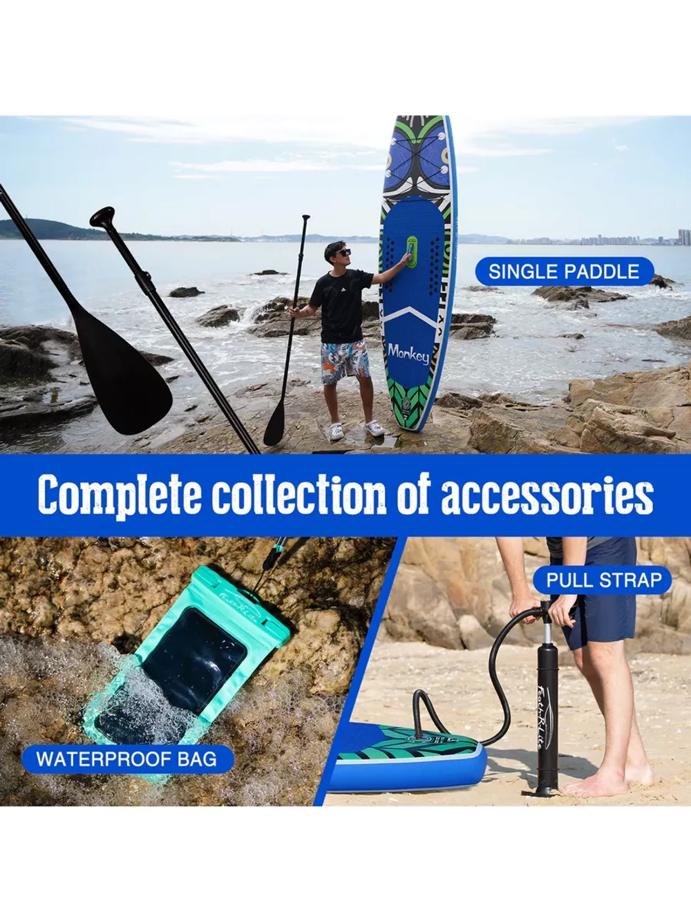 Сапборд надувной сап борд sup board 200 кг FunWаtеr 335 см