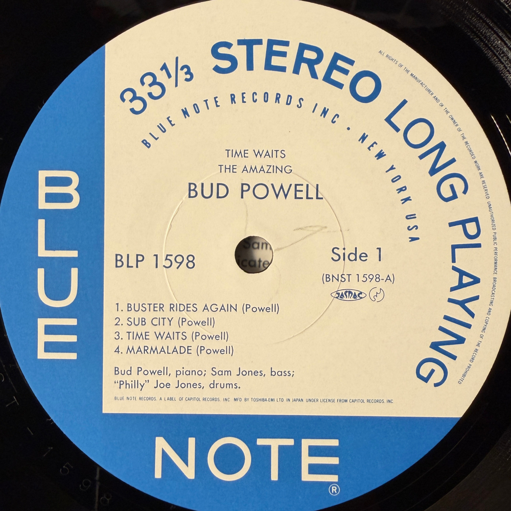 Bud Powell ‎– The Amazing Bud Powell, Vol. 4 - Time Waits (Япония 1984г.)Т