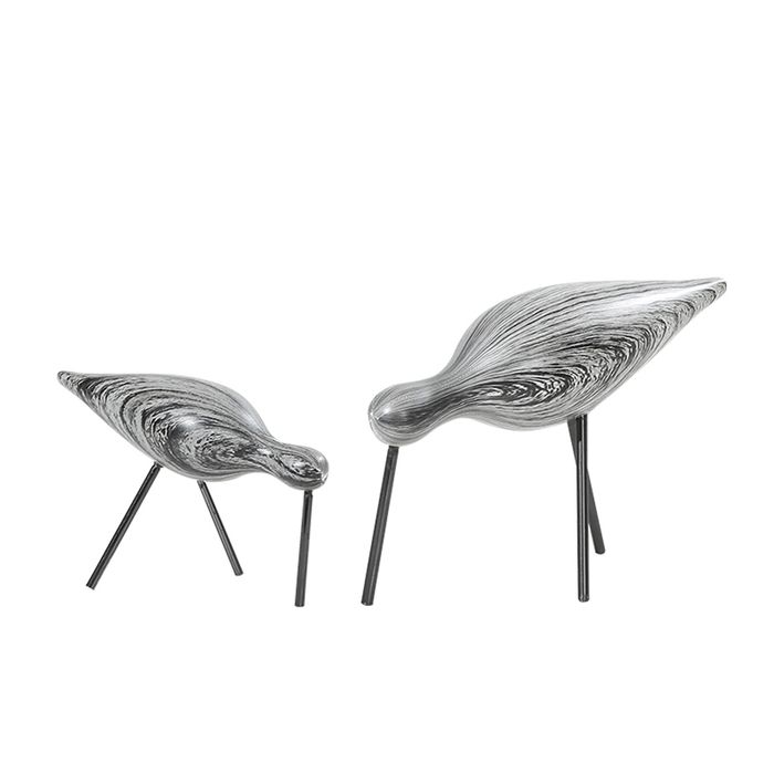 Статуэтка Wood grain bird black B