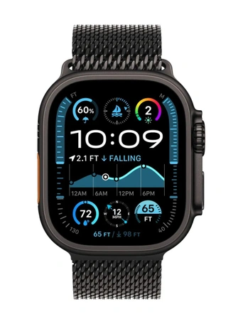 Умные часы Apple Watch Ultra 2 49 мм Black Titanium Case with Black Titanium Milanese Loop - S