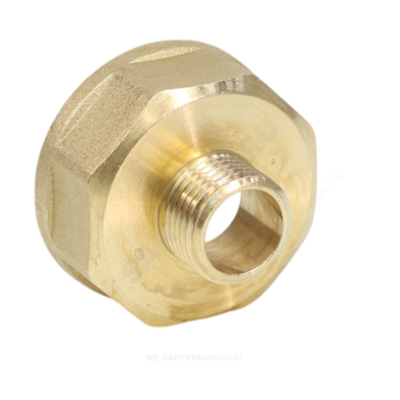 Переход латунь Ду 25х20 (1"х3/4") ВР/НР VALFEX VF.592.L.100.034