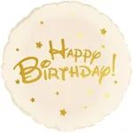 Круг, Happy Birthday, Бежевый