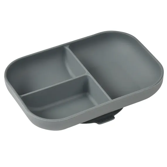 Тарелка из силикона Beaba Silicone Plate With Suction Cup Sage Green