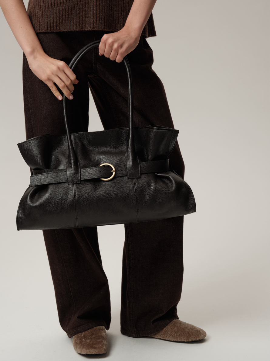 Кожаная сумка Vivienne DBR 31169 темно-коричневый