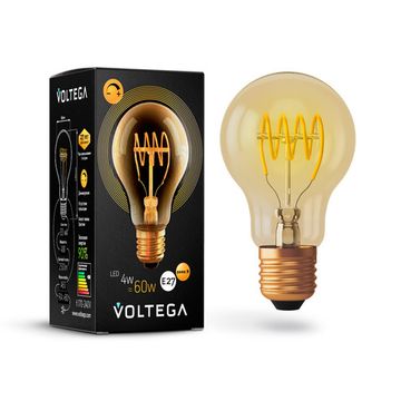 Диммируемая светодиодная лампа Loft Led A60 4W 2800K E27 DIM (7078) VG10-A60GE27warm4W-FB Voltega